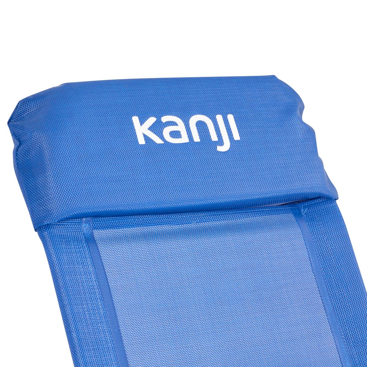 Reposera Plegable Azul Kanji KJ-CAMPSIL02