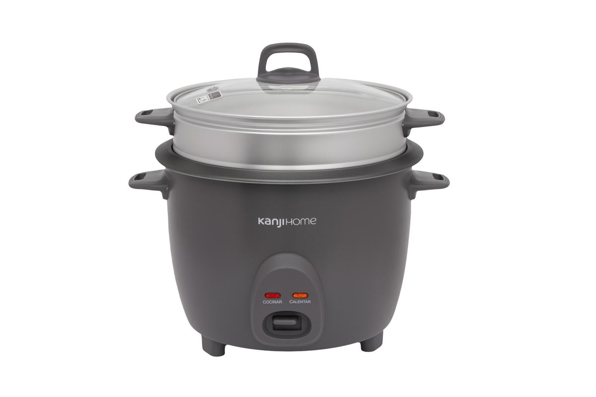 Arrocera 1,8L 2 En 1 Gris Kanji Home KJH-ARRVAPRD