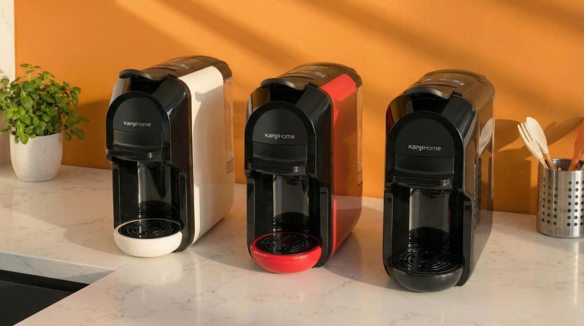 Cafetera Multicápsula Negra Kanji Home KJH-CM1500NC02