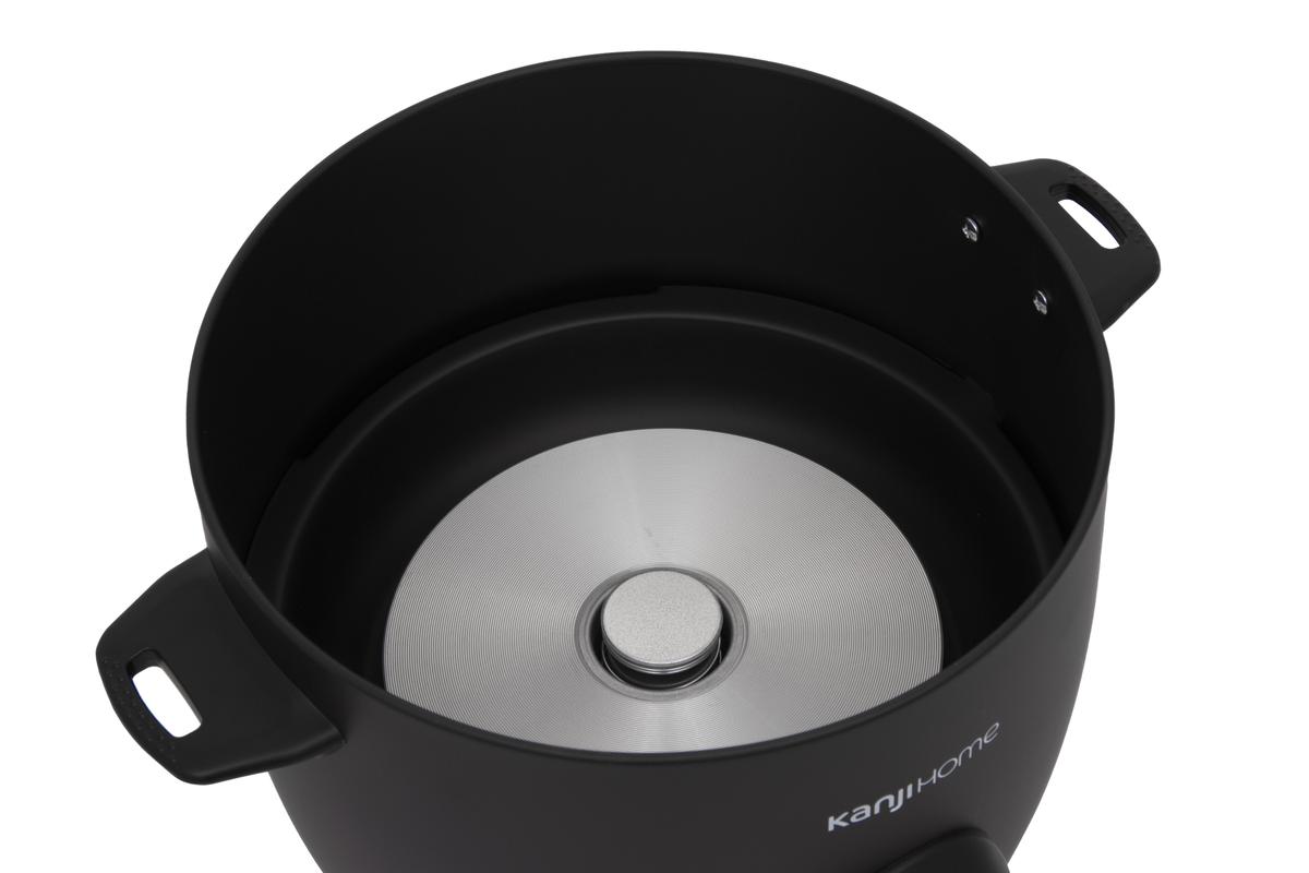 Arrocera 1,8L 2 En 1 Negra Kanji Home KJH-ARRVAPBL