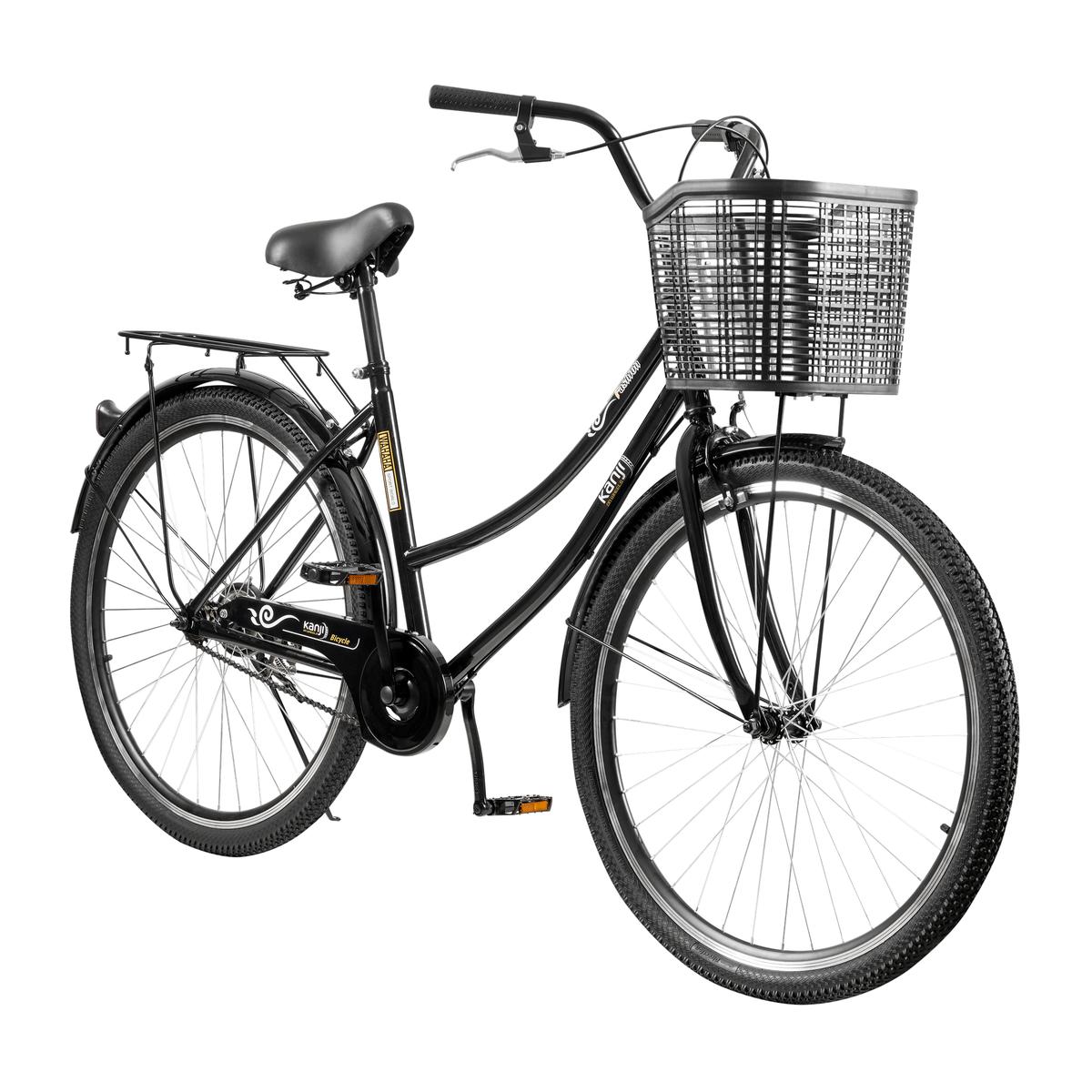 Bicicleta De Paseo Rodado 27" Negra Kanji On Wheels KJW-27ACECAN-BLK