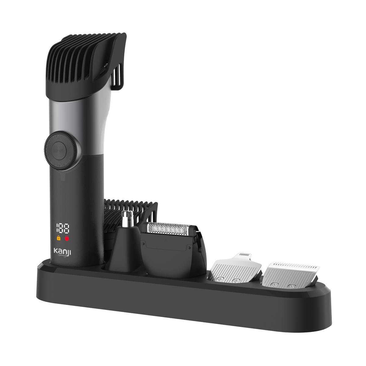 Recortadora Para Barba 5 En 1 Negra Kanji Beauty CBCL604