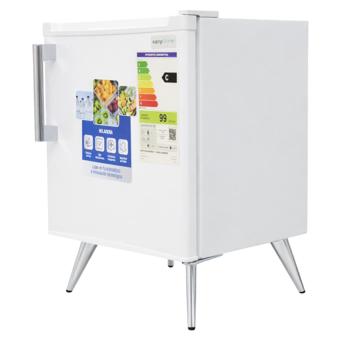 Frigobar Serie 50 Retro Blanco Kanji Home KJH-50VIN-W