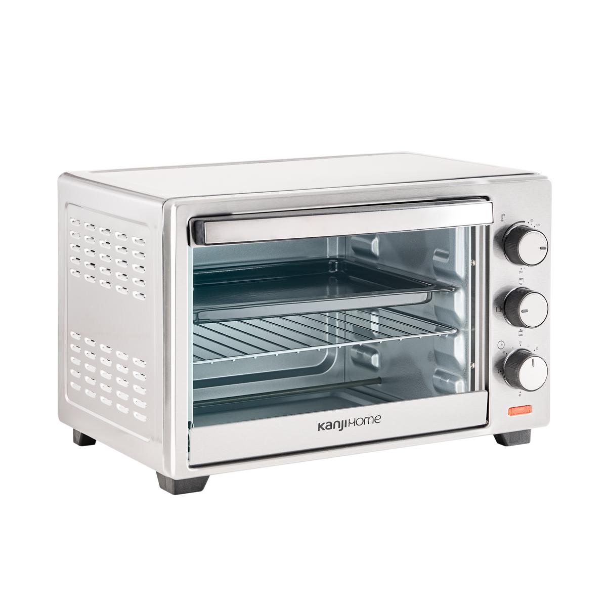 Horno Eléctrico 28L Silver Kanji Home KJH-HE280011600S-S