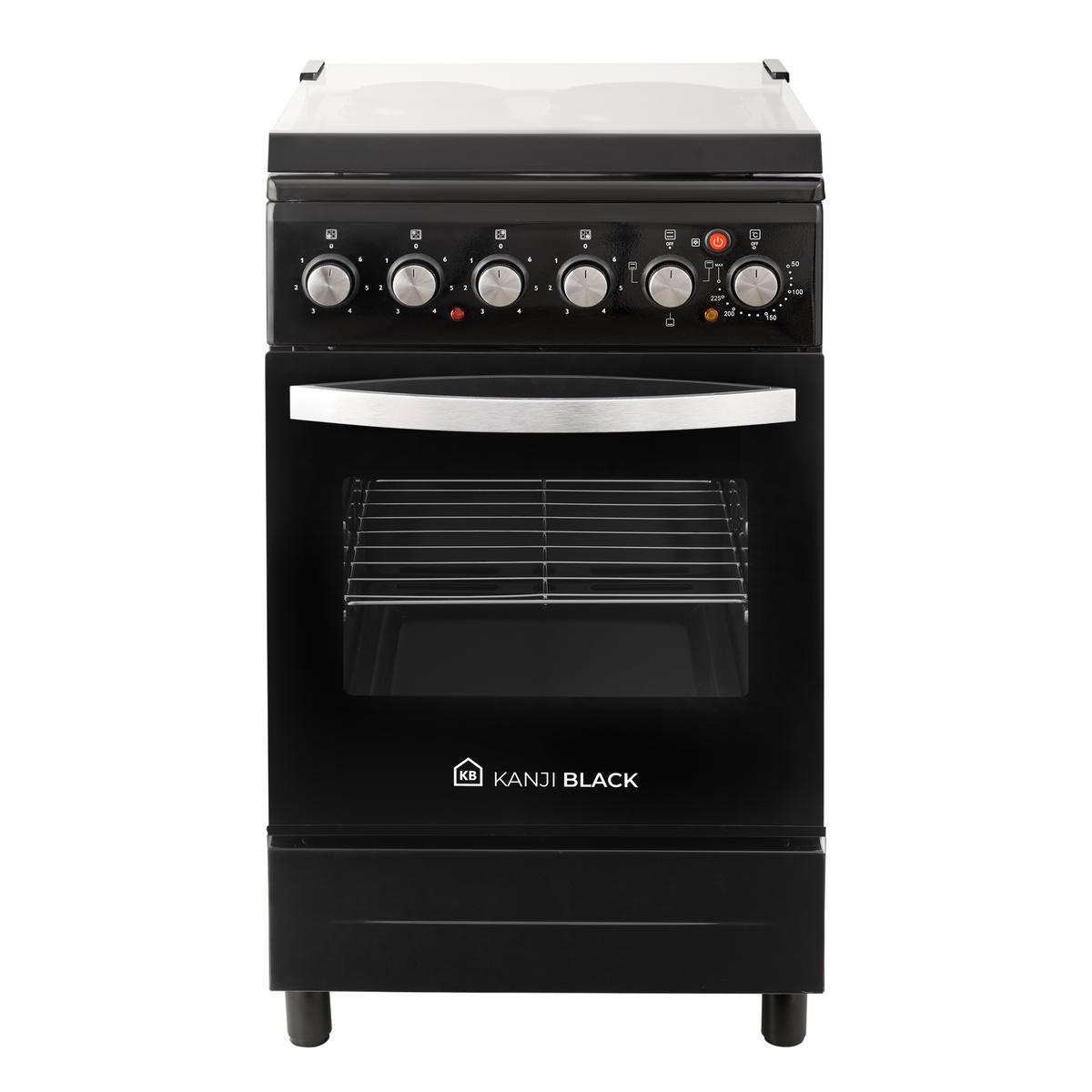 Cocina Eléctrica 50×50 Negra Kanji Black KJH-EKB001V