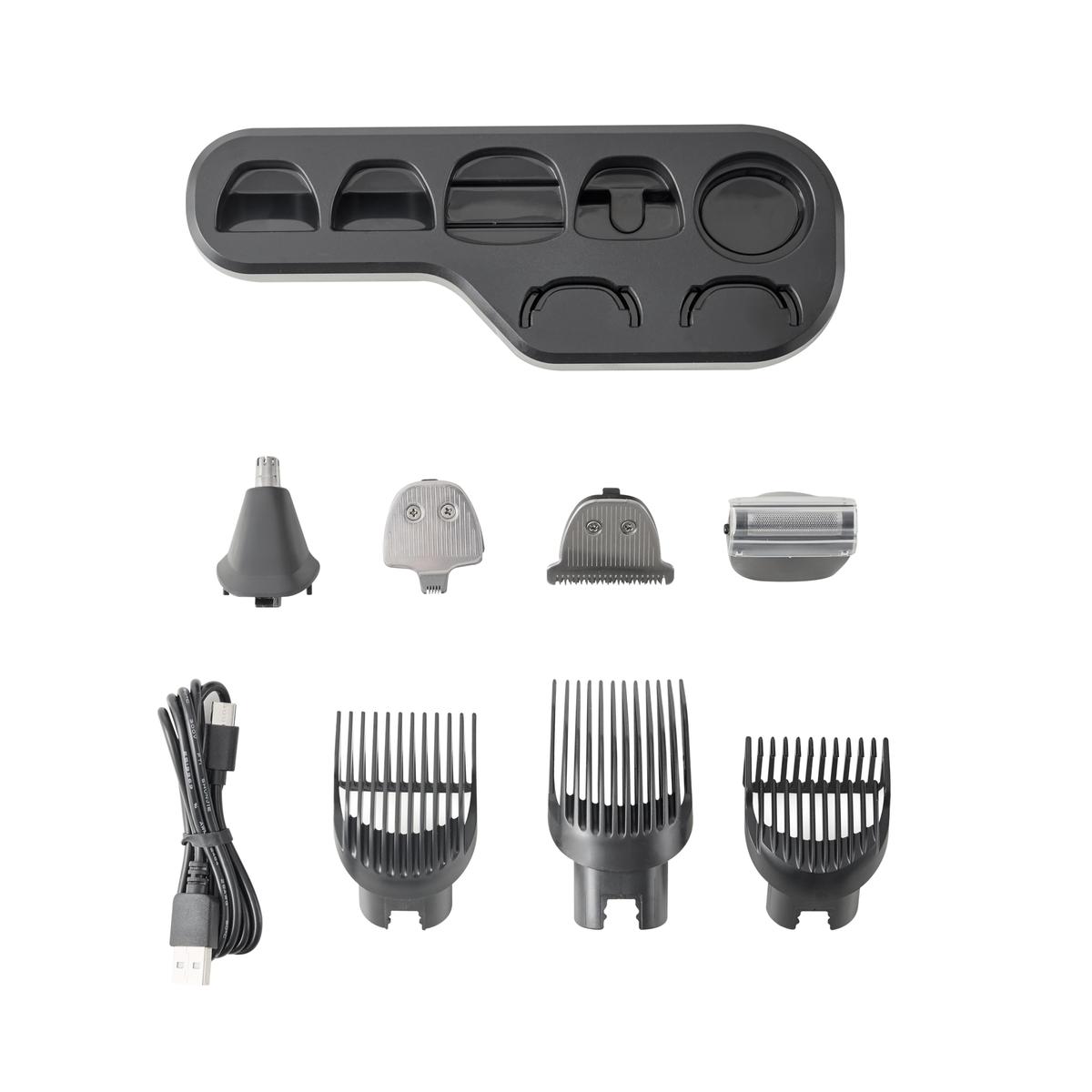 Recortadora Para Barba 5 En 1 Negra Kanji Beauty CBCL604
