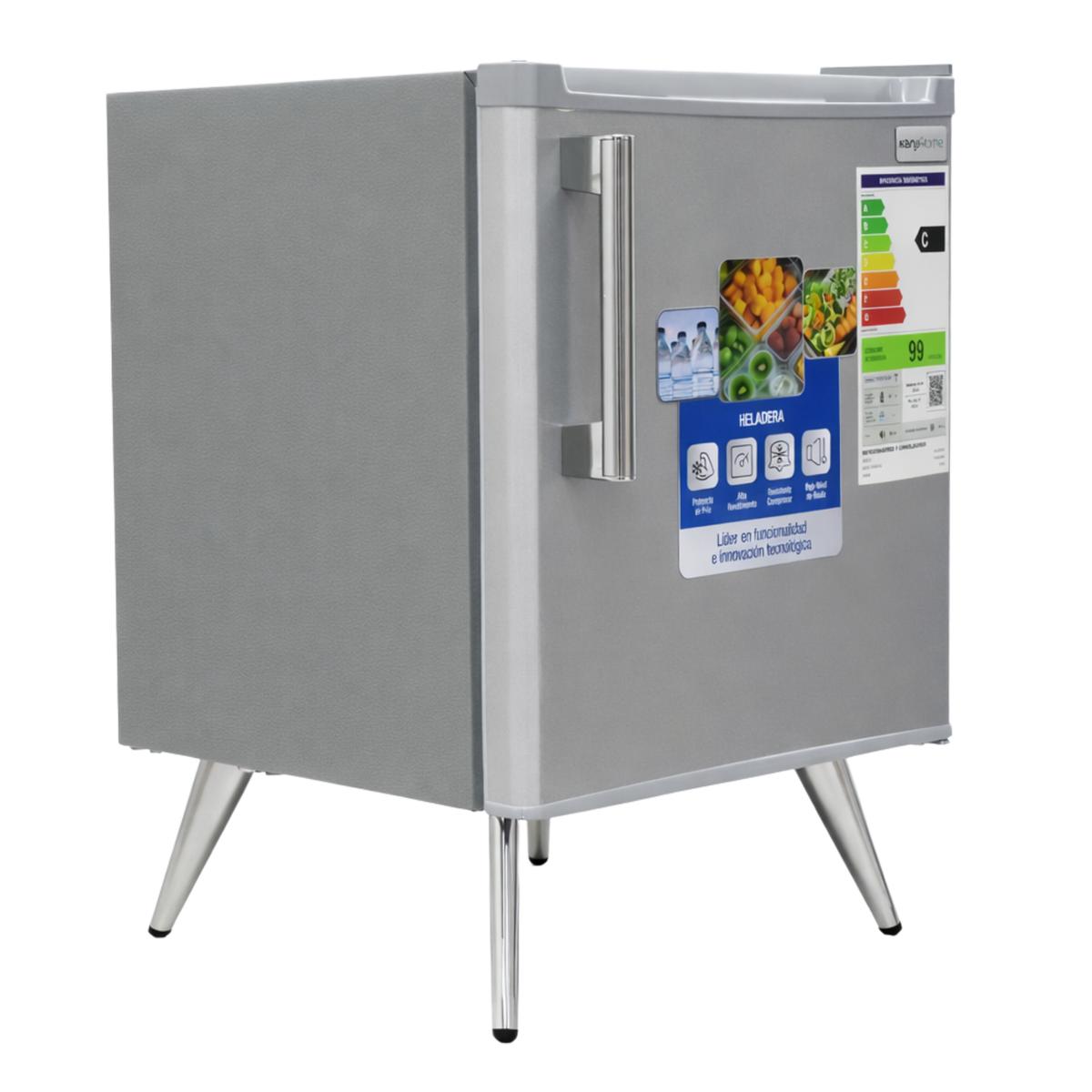Frigobar Serie 50 Retro Silver Kanji Home KJH-50VIN-S