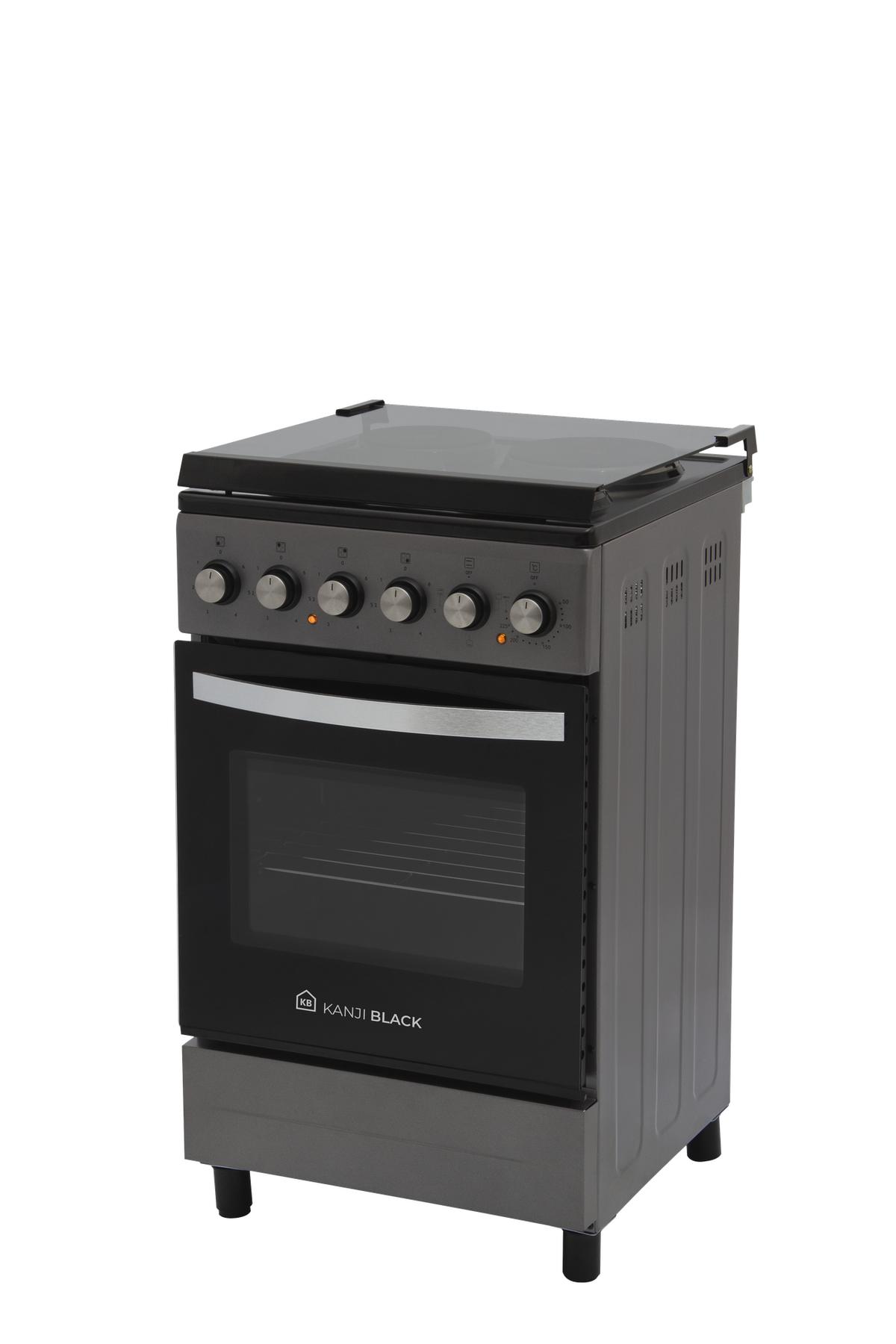 Cocina Eléctrica 50×50 Gris Kanji Black KJH-EKG001V