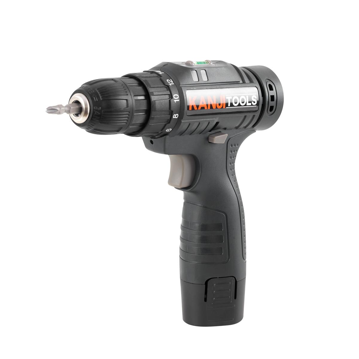 Atornillador Inalámbrico 12V Negro Kanji Tools KJT-AT121PB