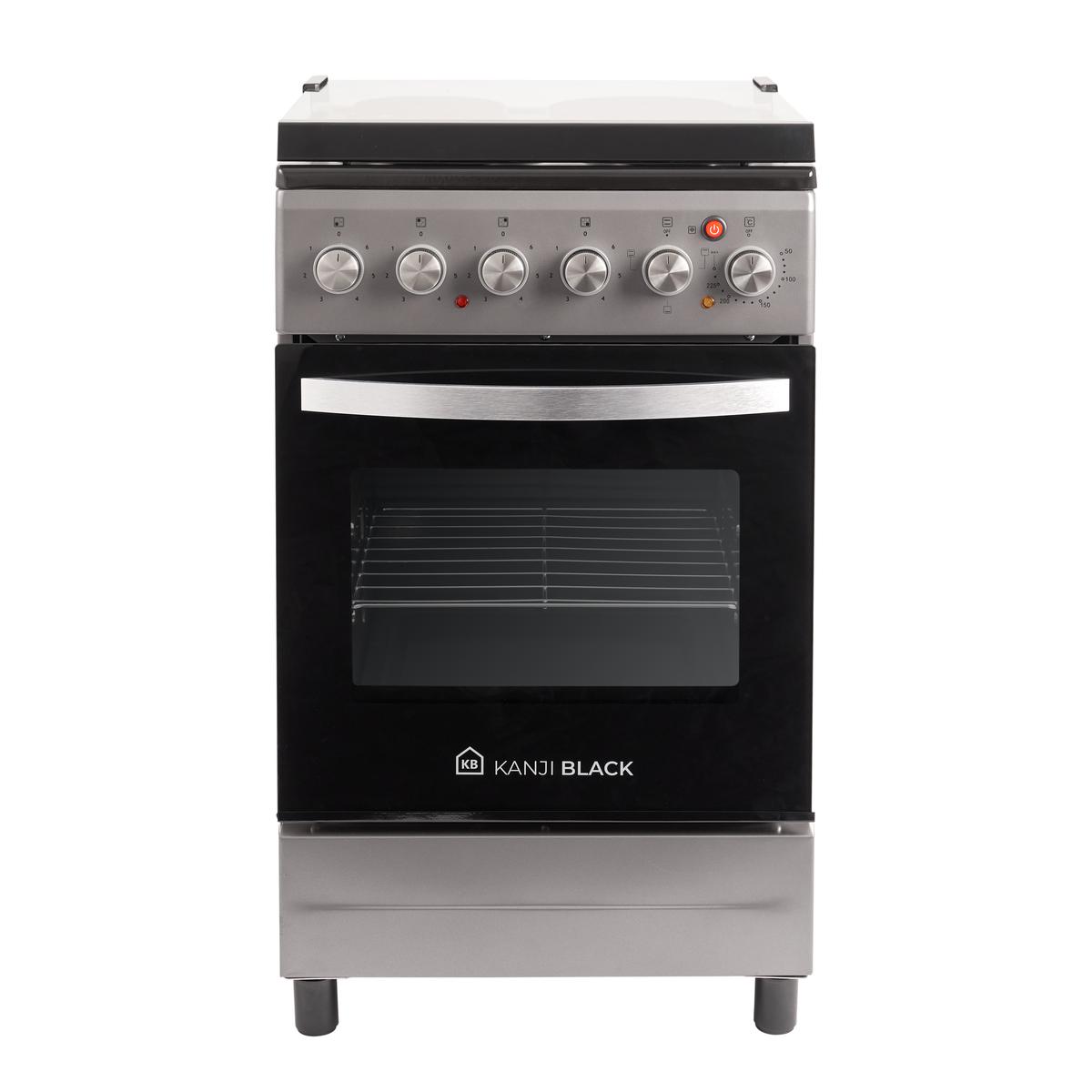 Cocina Eléctrica 50×50 Inox Kanji Black KJH-EKX001V