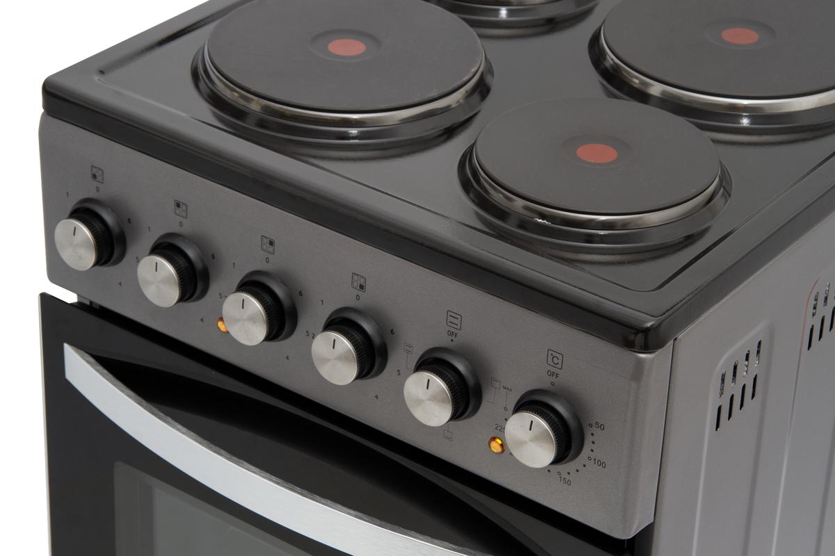 Cocina Eléctrica 50×50 Gris Kanji Black KJH-EKG001V