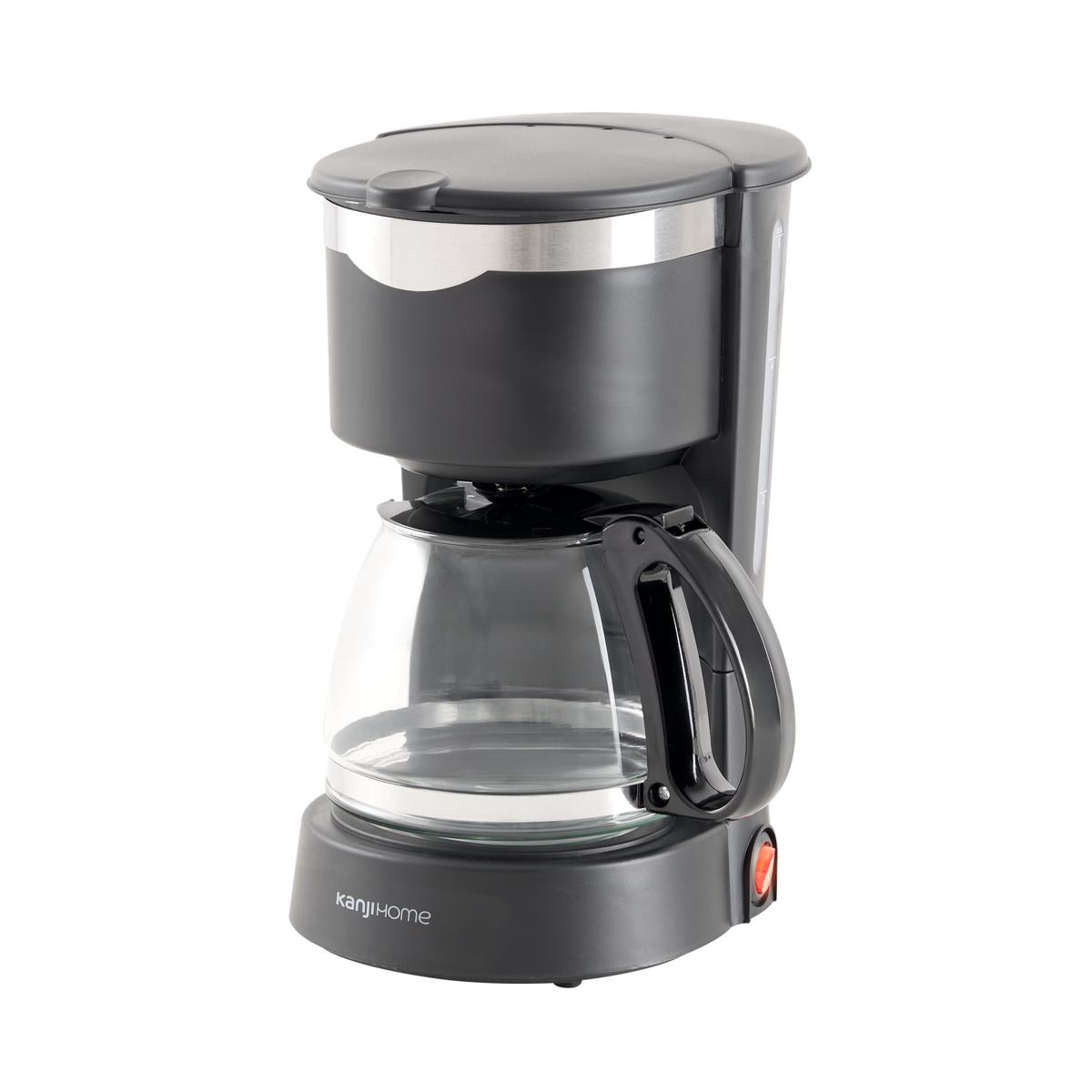Cafetera Eléctrica 6 Tazas Negra Kanji Home KJH-CMF0800T01