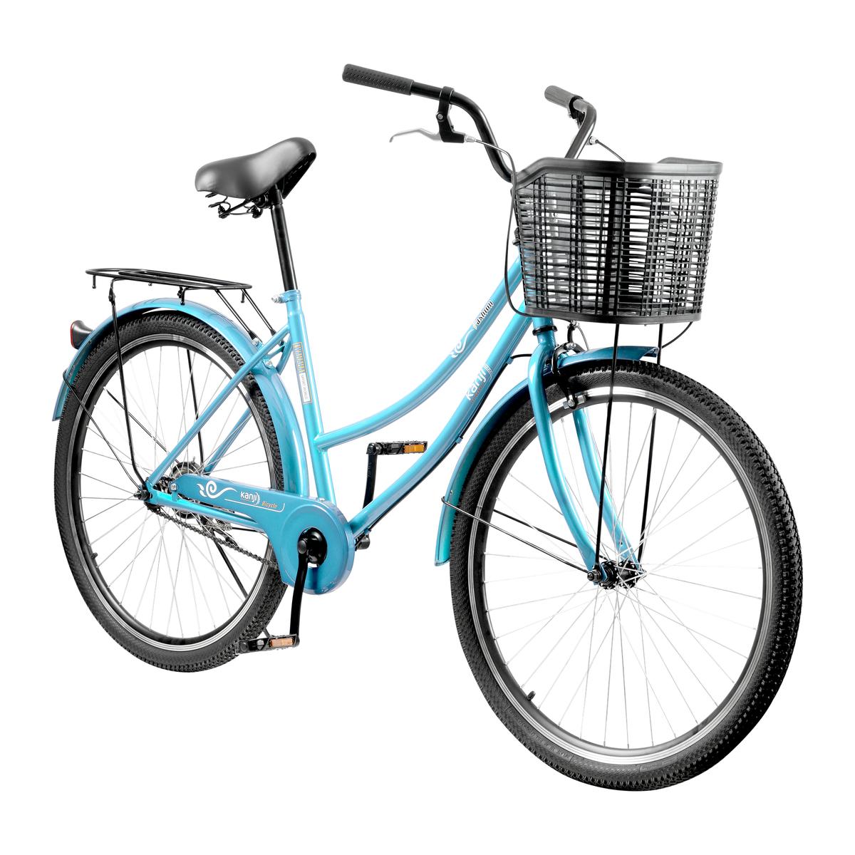 Bicicleta De Paseo Rodado 27" Turquesa Kanji On Wheels KJW-27ACECAN-T
