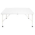 Mesa Plegable Cuadrada Blanca Kanji KJ-CAMPMC01W