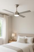 Ventilador De Techo Silver Telefunken VDT-CFWB001SL