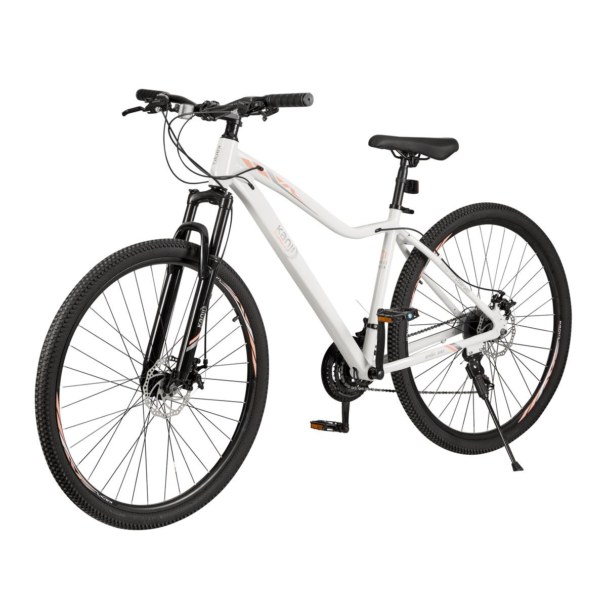 Bicicleta Mountain Bike Rodado 29" Blanca Kanji On Wheels KJW-29ALUWOM-W