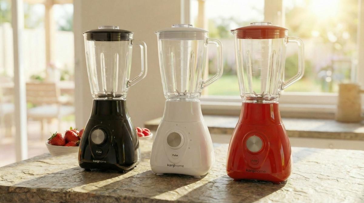Licuadora 1,5L 800W Vertical Negra Kanji Home KJH-BL0800LA01-B