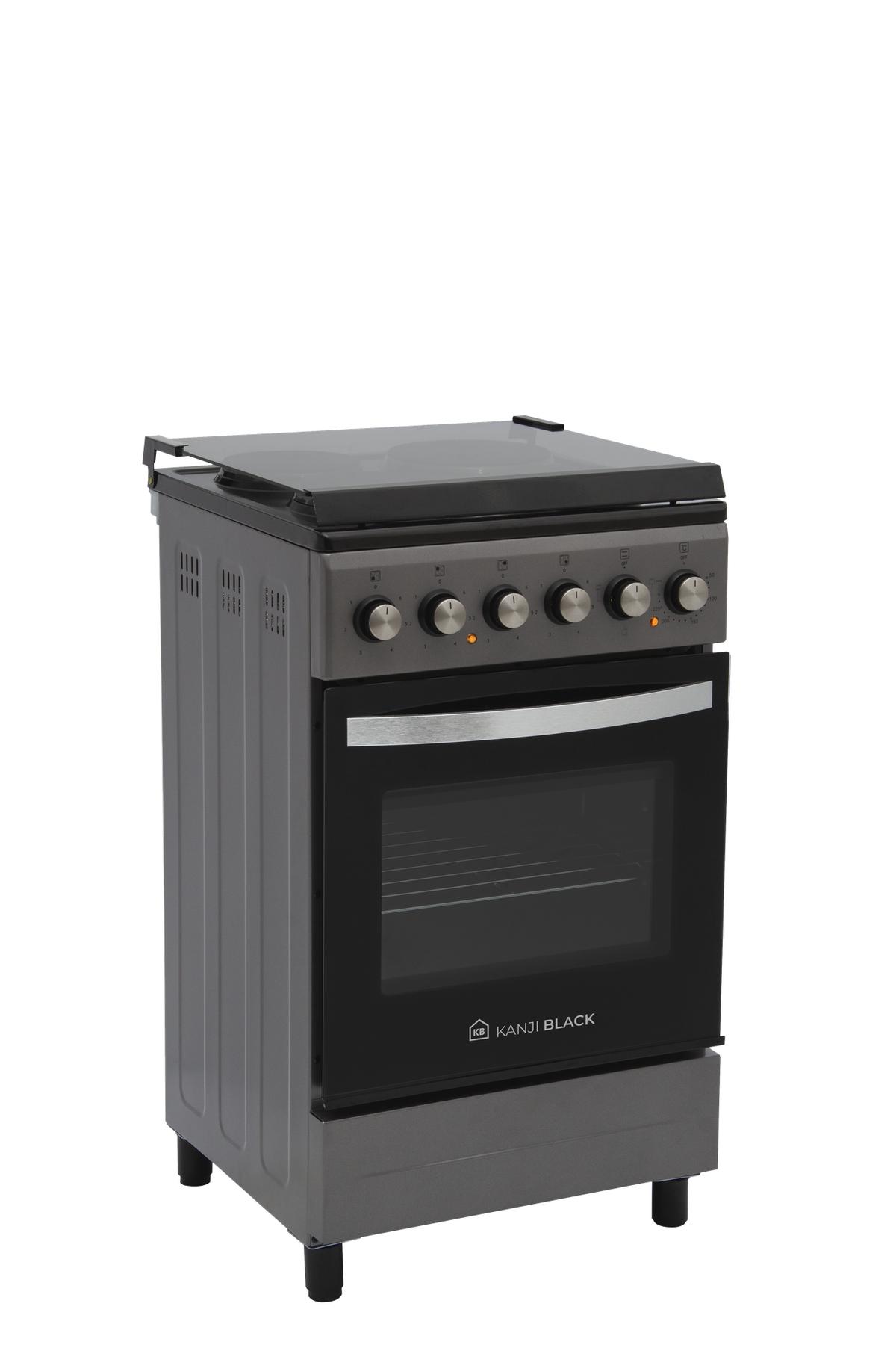 Cocina Eléctrica 50×50 Gris Kanji Black KJH-EKG001V