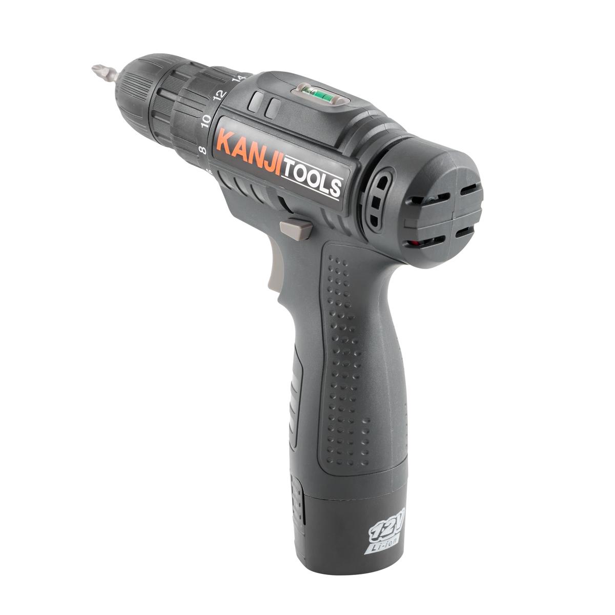Atornillador Inalámbrico 12V Negro Kanji Tools KJT-AT121PB