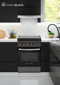 Cocina Eléctrica 50×50 Gris Kanji Black KJH-EKG001V