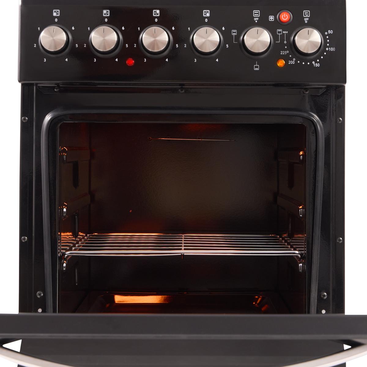 Cocina Eléctrica 50×50 Negra Kanji Black KJH-EKB001V