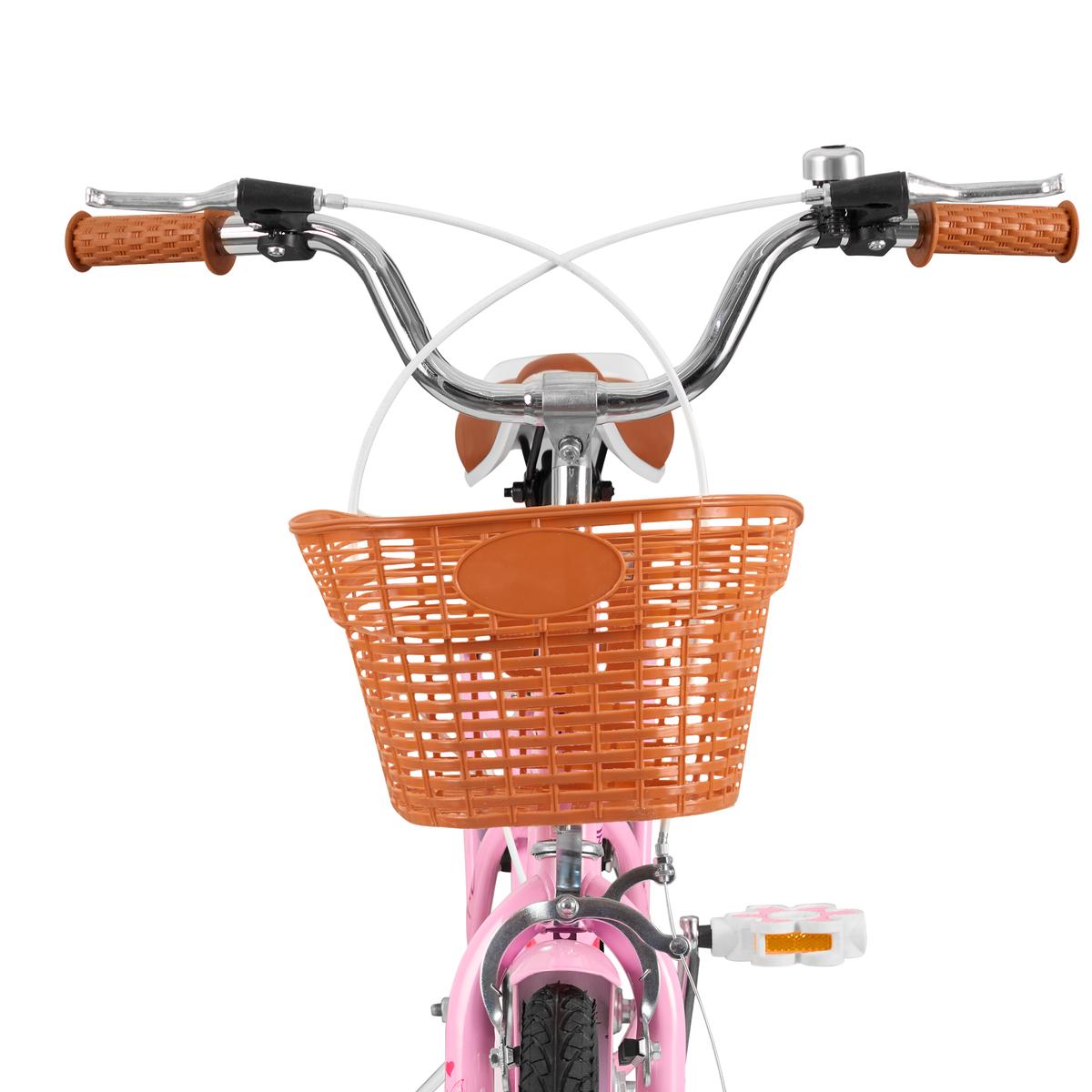 Bicicleta De Paseo Infantil Rodado 16" Rosa Kanji On Wheels KJW-16ACECAN-P