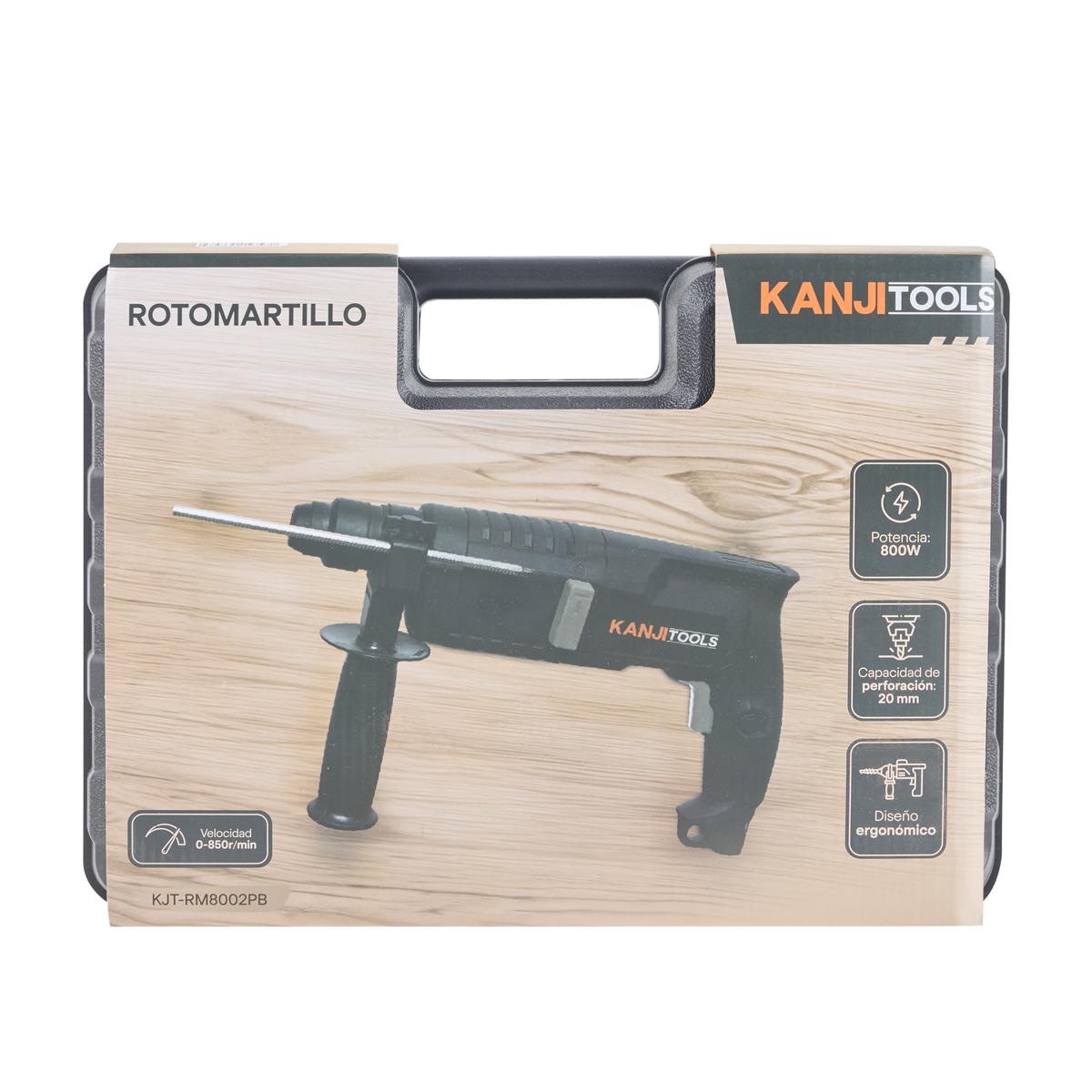 Rotomartillo 800W Negro Kanji Tools KJT-RM8002PB
