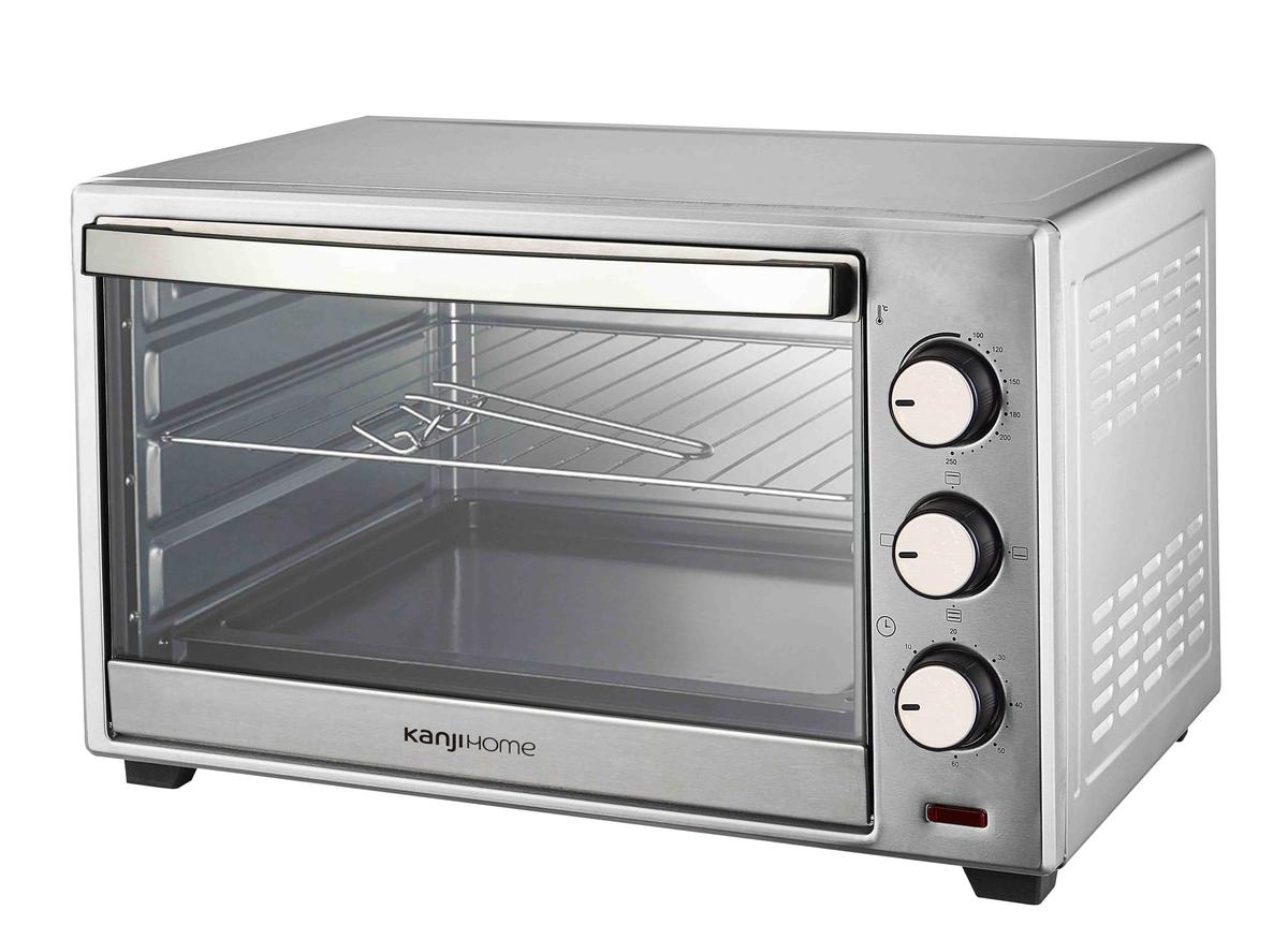 Horno Eléctrico 28L Silver Kanji Home KJH-HE280011600S-S