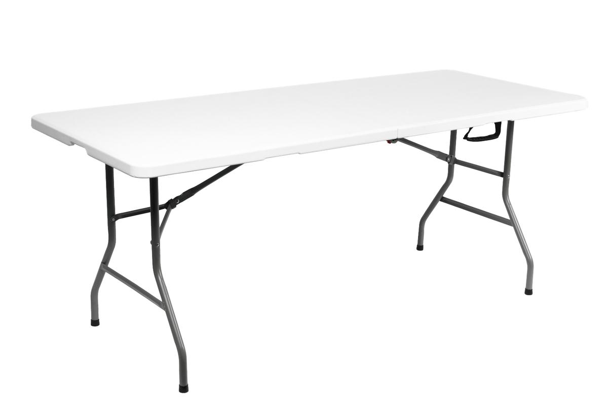 Mesa Plegable Rectangular Blanca Kanji KJ-CAMPMR01W-02