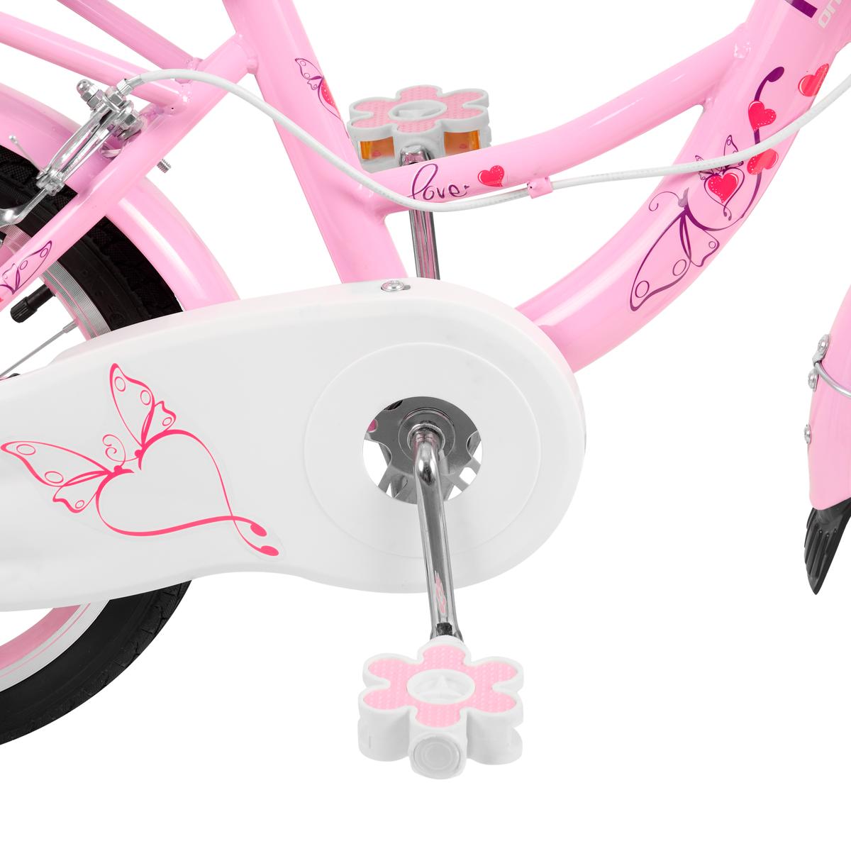 Bicicleta De Paseo Infantil Rodado 16" Rosa Kanji On Wheels KJW-16ACECAN-P