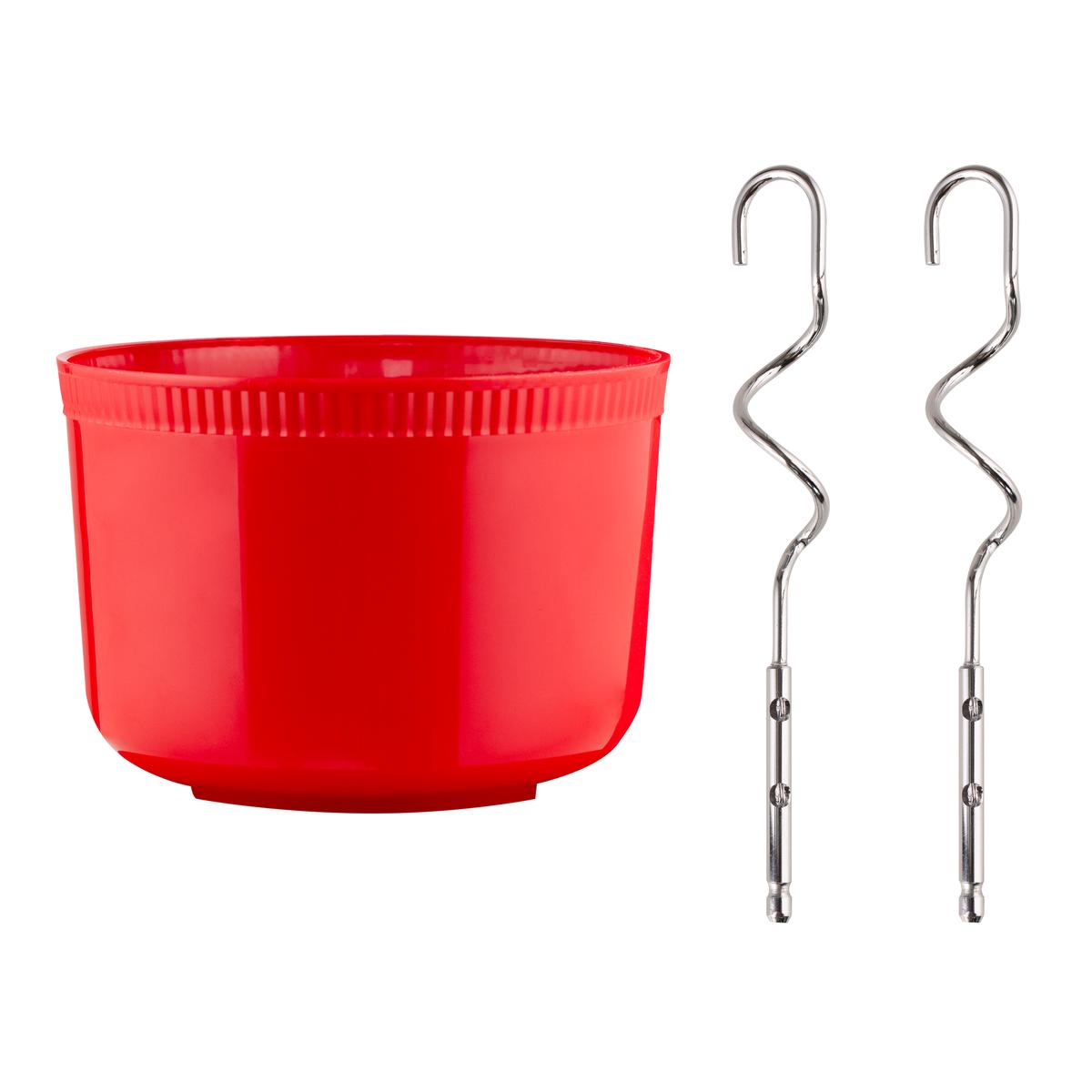Batidora De Mano 300W Con Bowl Roja Kanji Home KJH-PL0300HMB01R