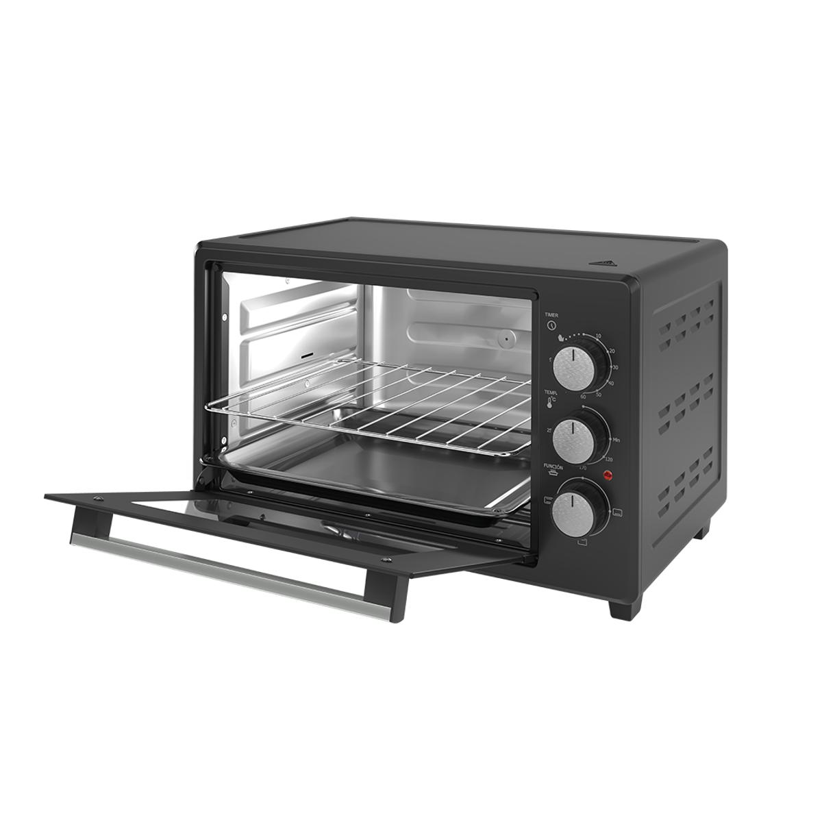 Horno Eléctrico 25L Negro Kanji Home KJH-HETR2T01