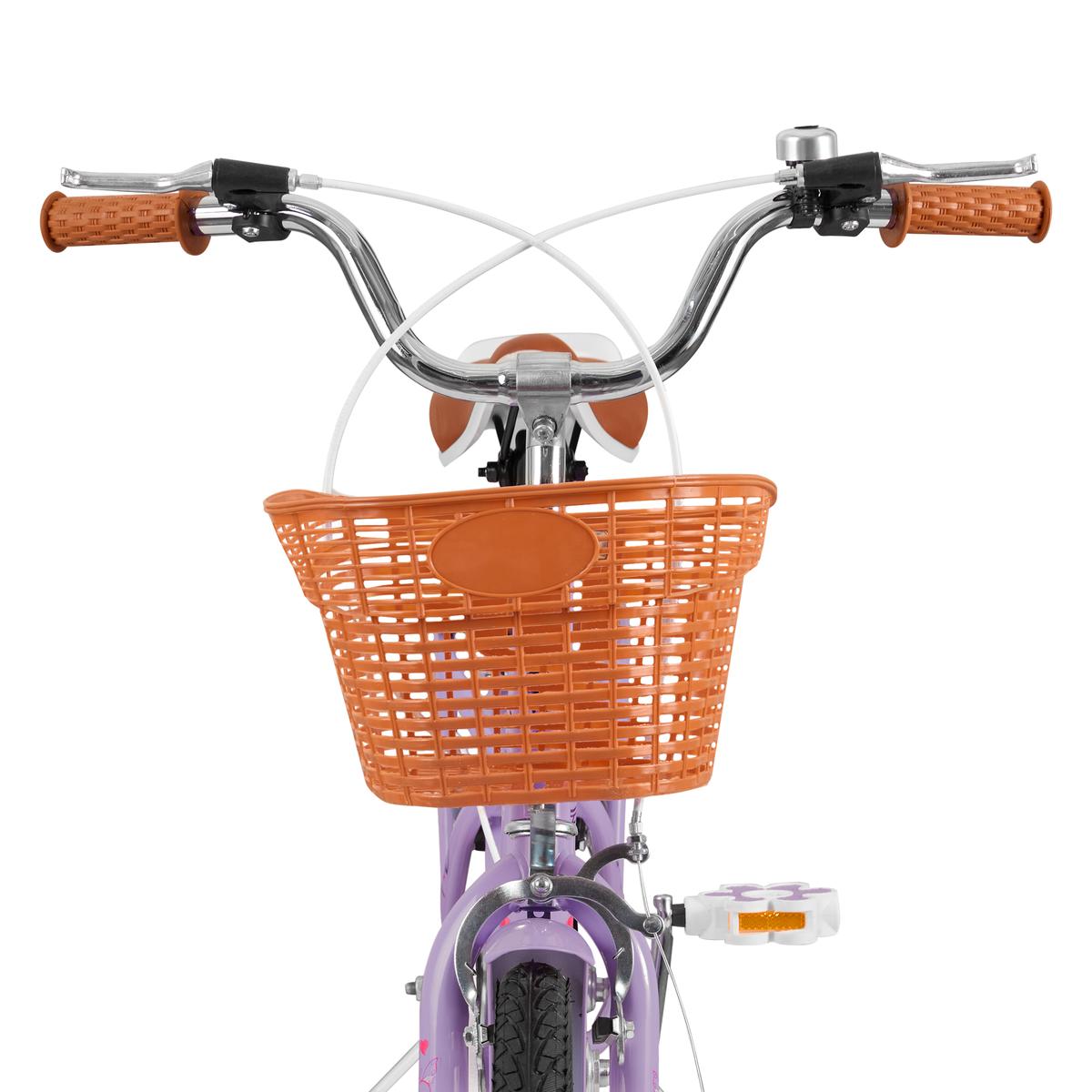 Bicicleta De Paseo Infantil Rodado 16" Violeta Kanji On Wheels KJW-16ACECAN-V