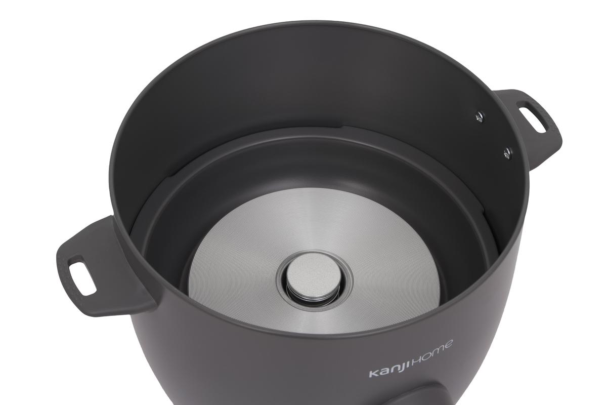 Arrocera 1,8L 2 En 1 Gris Kanji Home KJH-ARRVAPRD