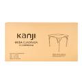 Mesa Plegable Cuadrada Blanca Kanji KJ-CAMPMC01W