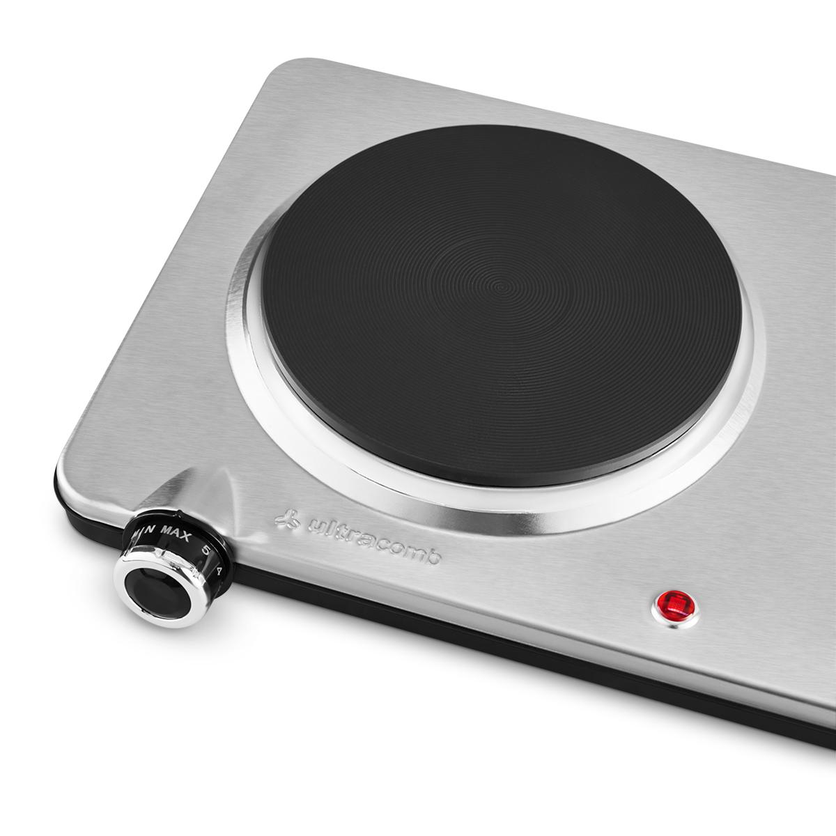 Anafe Eléctrico De Acero Inoxidable 2 Hornallas Ultracomb AN-8800