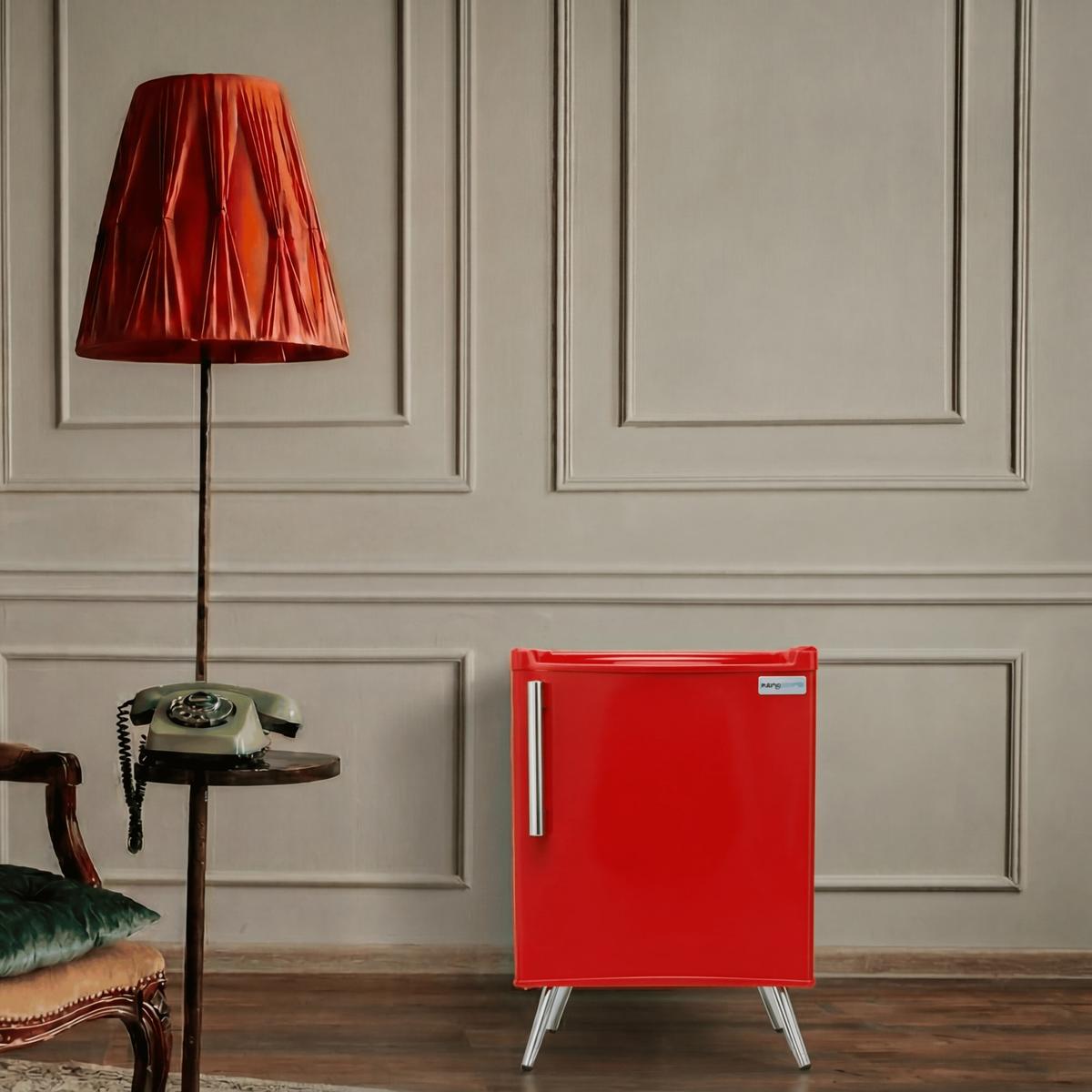 Frigobar Serie 50 Retro Rojo Kanji Home KJH-50VIN-R
