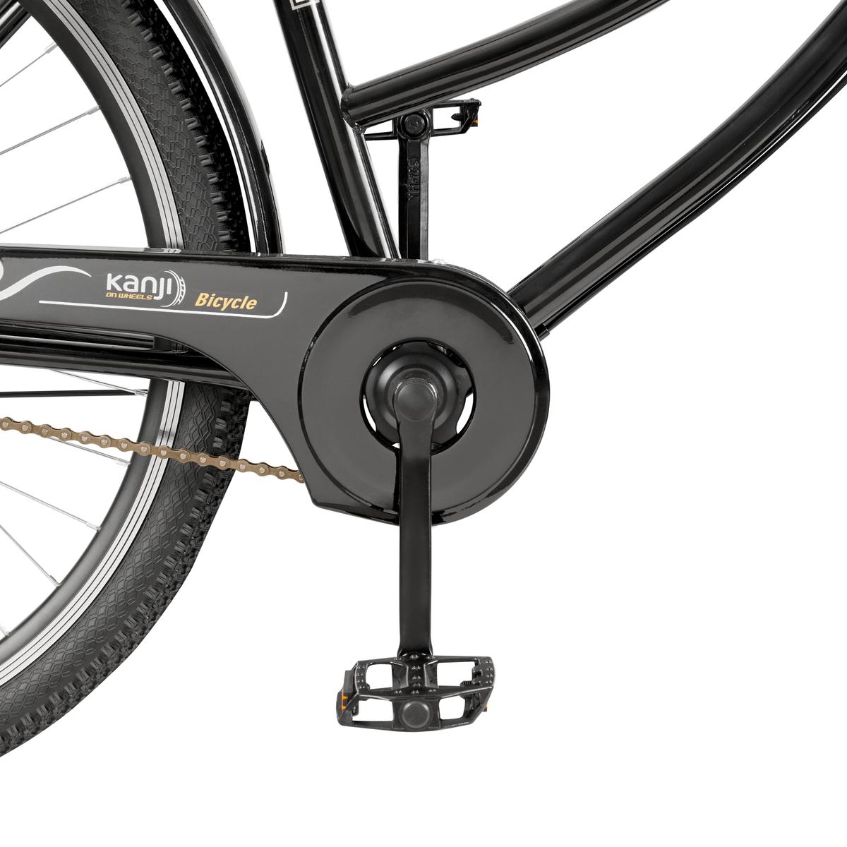 Bicicleta De Paseo Rodado 27" Negra Kanji On Wheels KJW-27ACECAN-BLK