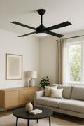 Ventilador De Techo Negro Telefunken VDT-CFWB001BK