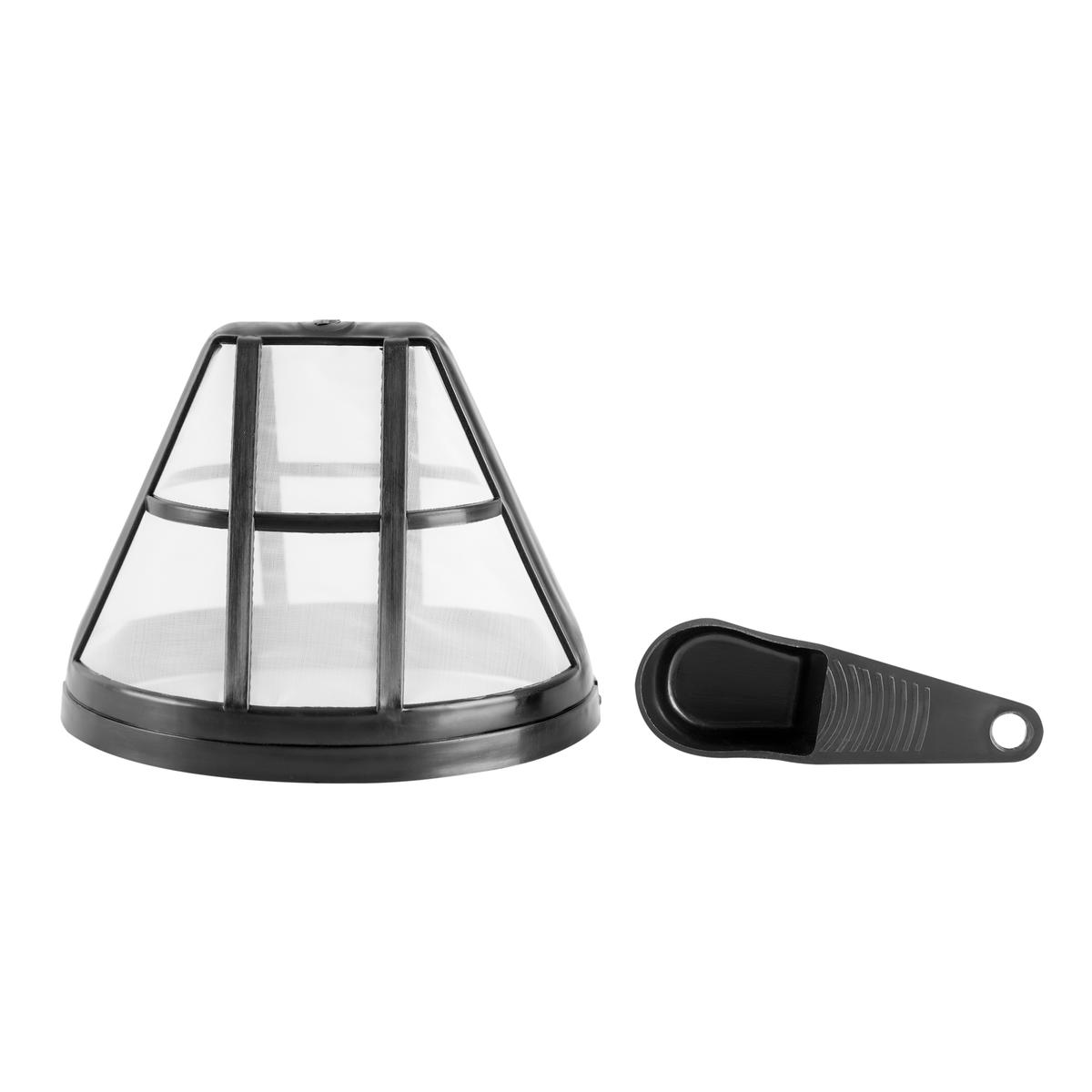Cafetera Eléctrica 12 Tazas Negra Kanji Home KJH-CMF0800S01