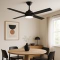 Ventilador De Techo Negro Telefunken VDT-CFWB001BK