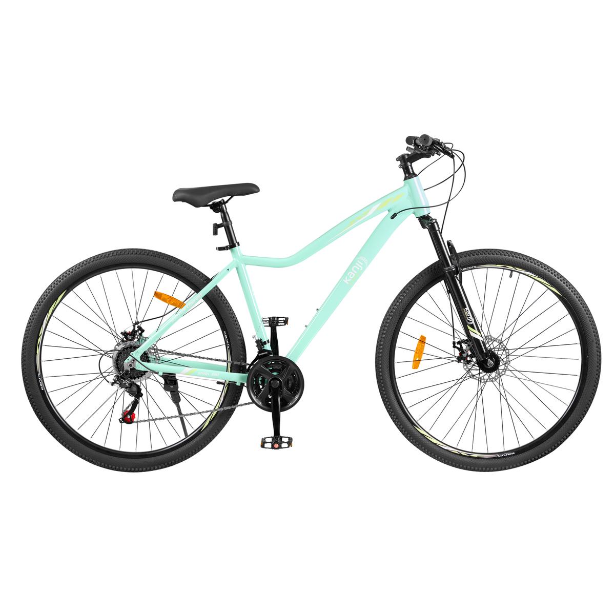 Bicicleta Mountain Bike Rodado 29" Verde Kanji On Wheels KJW-29ALUWOM-WG