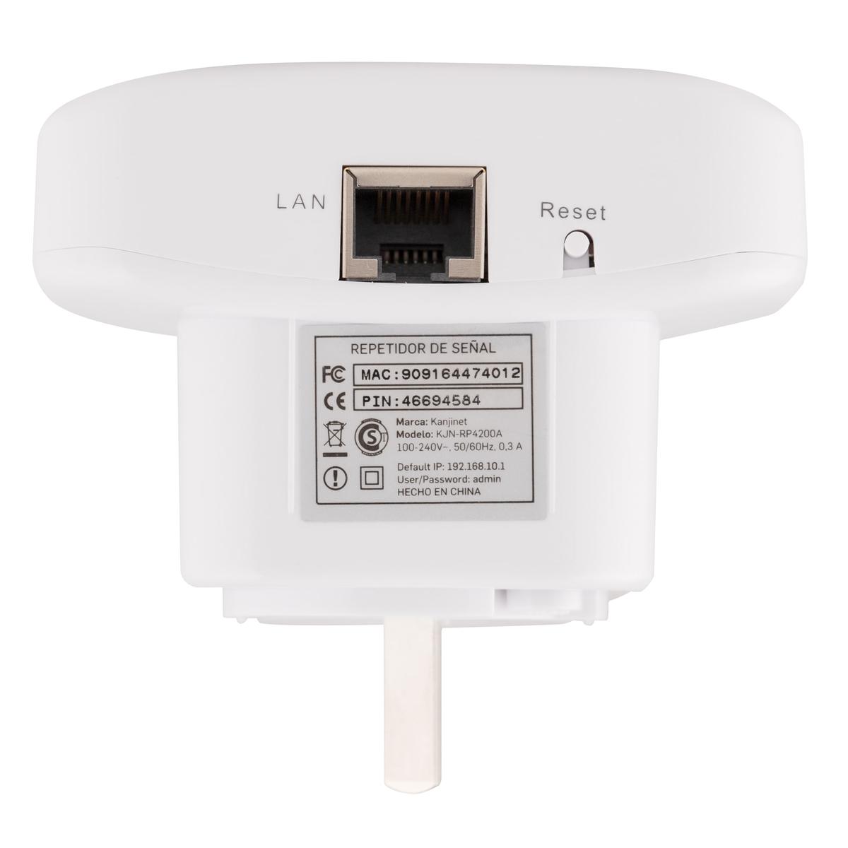 Repetidor WiFi Blanco Kanji KJN-RP4200A