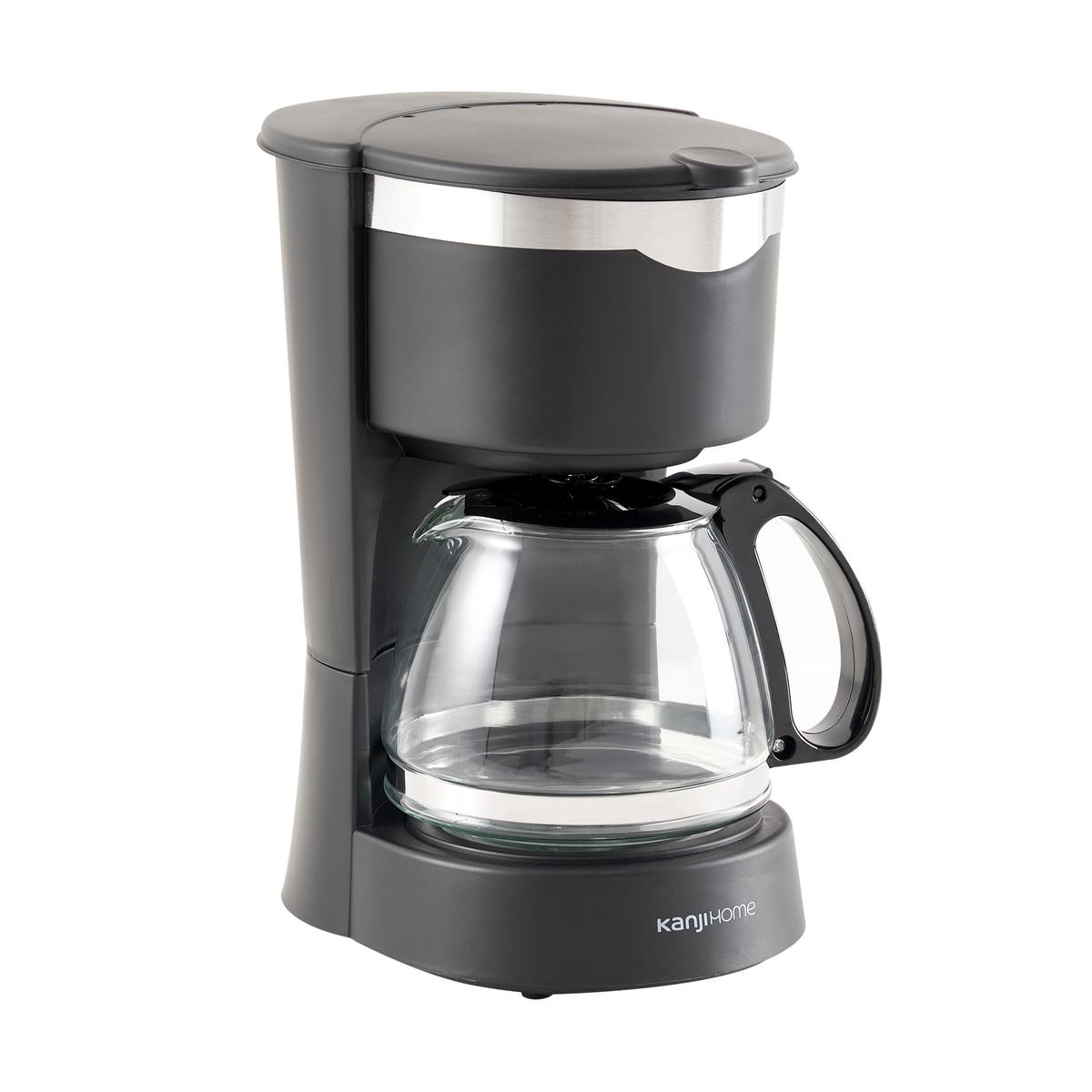 Cafetera Eléctrica 6 Tazas Negra Kanji Home KJH-CMF0800T01