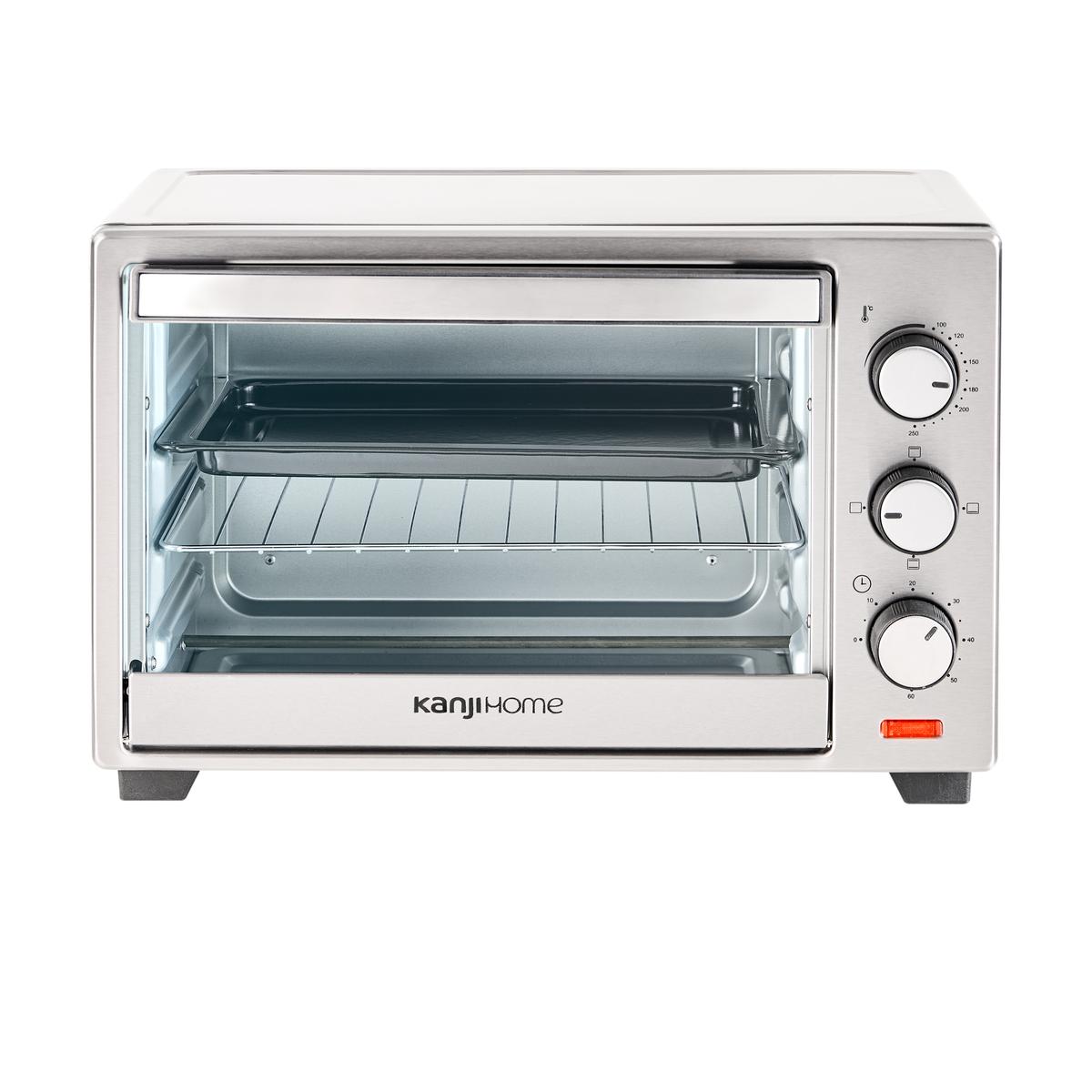 Horno Eléctrico 28L Silver Kanji Home KJH-HE280011600S-S