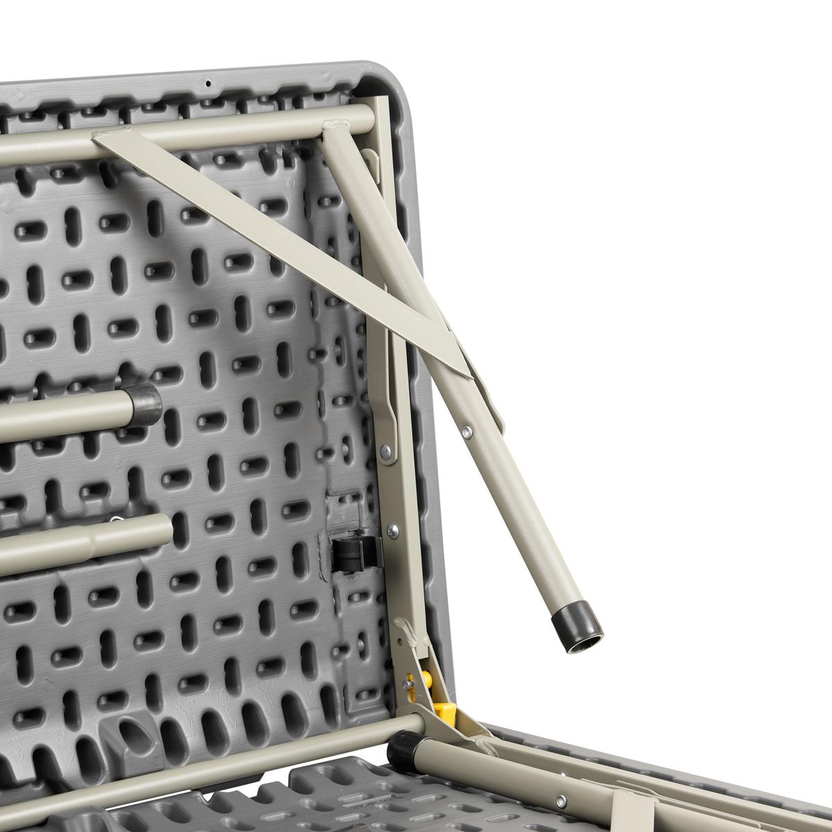Mesa Plegable Cuadrada Gris Kanji KJ-CAMPMC01G