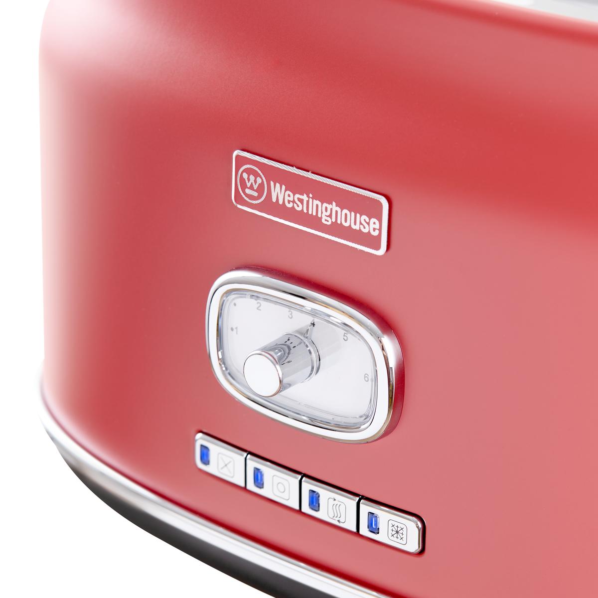 Tostadora Retro Roja Westinghouse WH-TM800-01