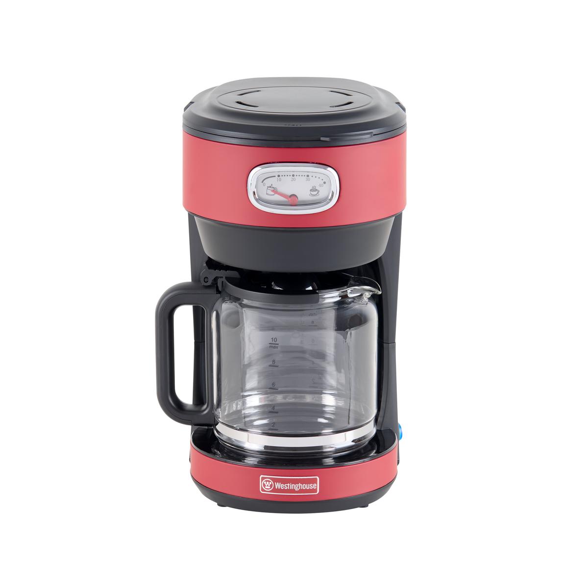 Cafetera Eléctrica Retro Roja Westinghouse CAF-CMF1000S01