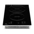 Anafe Vitrocerámico Empotrable 2 Hornallas Negro Kanji Black KJB-EH2GL001