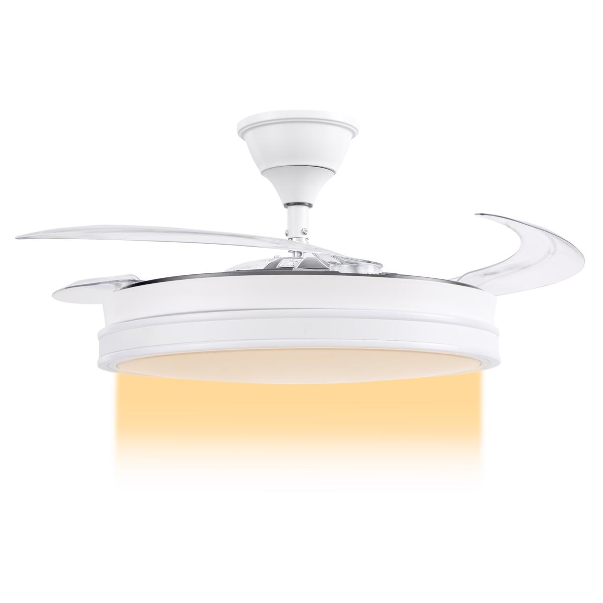 Ventilador De Techo Retráctil Blanco Kanji Home KJH-CFHB001WT